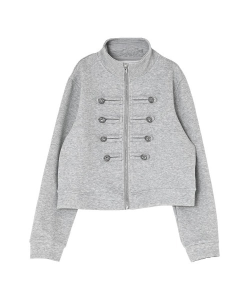 Re:EDIT（リエディ）の「[2026AW COLLECTION]メタルボタンナポレオンジップジャケット（スウェット・レディース・ブラウン/グレー/ブラック・MEDIUM）」の19枚目の写真