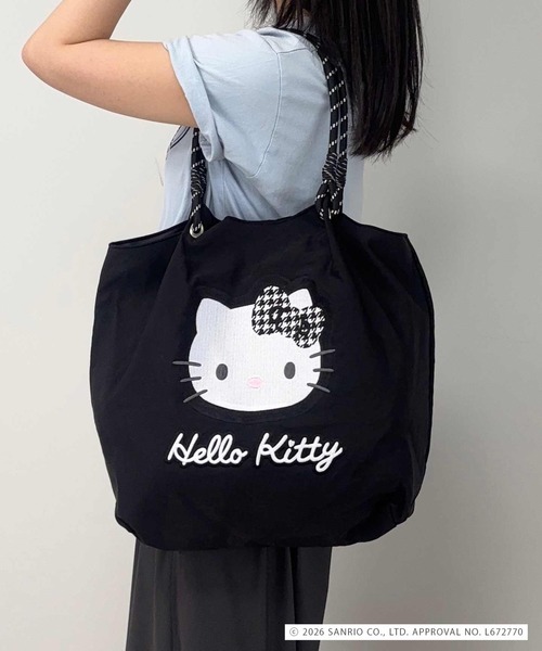 MONICA(モニカ)の「【MONICA×HELLO KITTY】パラコードハンドルタック入りトート(トートバッグ・レディース・レッド/アイボリー/ブラック・FREE)」の1枚目の写真