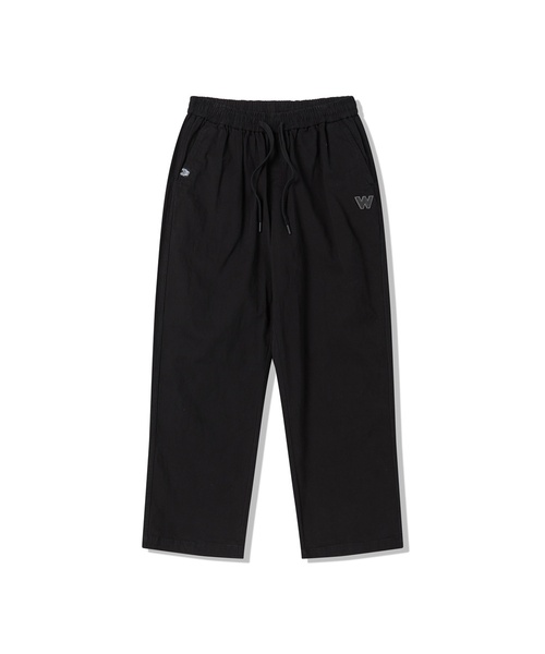 LIFE WORK(ライフワーク)の「L2 シンプルセミワイドパンツ(スウェットパンツ・レディース・ダークカーキ/ブラック・LARGE/MEDIUM)」の1枚目の写真