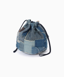 KUON（クオン）の「KUON / クオン Upcycled Boro Kinchaku Pouch（クラッチバッグ）」