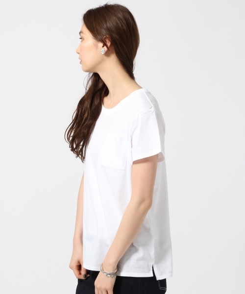 GLOBAL WORK（グローバルワーク）の「オーガニックポケT半袖/709715（Tシャツ/カットソー・レディース・ダークブルー/オレンジ/その他/グレー/ホワイト/カーキ/ブラック/グリーン系その他/ライトピンク・SMALL/LARGE/MEDIUM）」の12枚目の写真