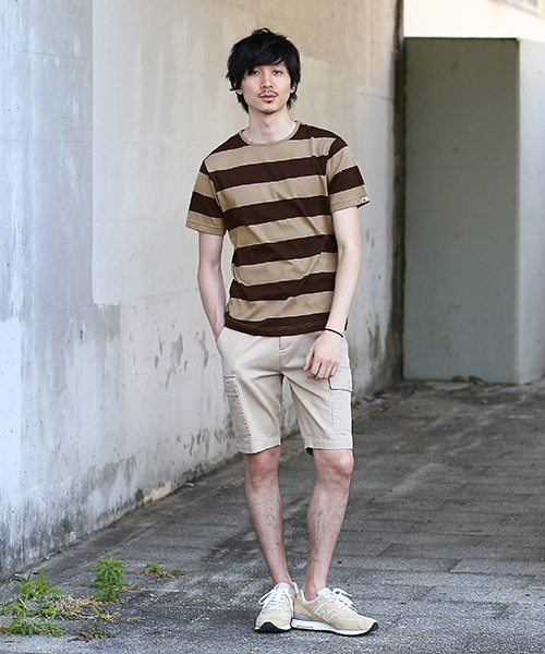 BASECONTROL（ベースコントロール）の「ミリタリーカーゴショーツ（カーゴパンツ・メンズ・カーキ/ネイビー/ベージュ系・MEDIUM/X-LARGE/SMALL/LARGE）」の20枚目の写真