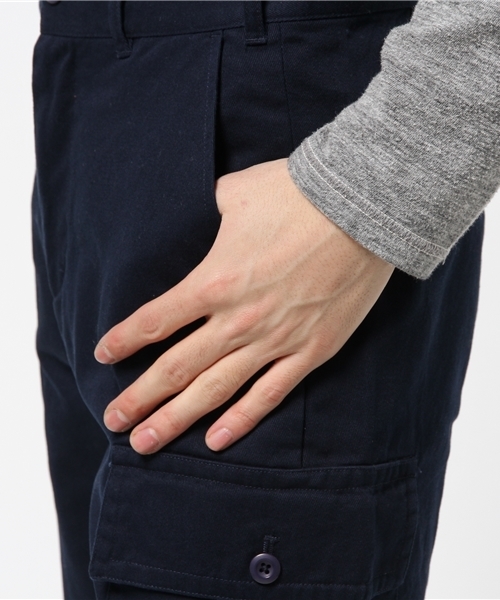 BASECONTROL（ベースコントロール）の「ミリタリーカーゴショーツ（カーゴパンツ・メンズ・カーキ/ネイビー/ベージュ系・MEDIUM/X-LARGE/SMALL/LARGE）」の11枚目の写真