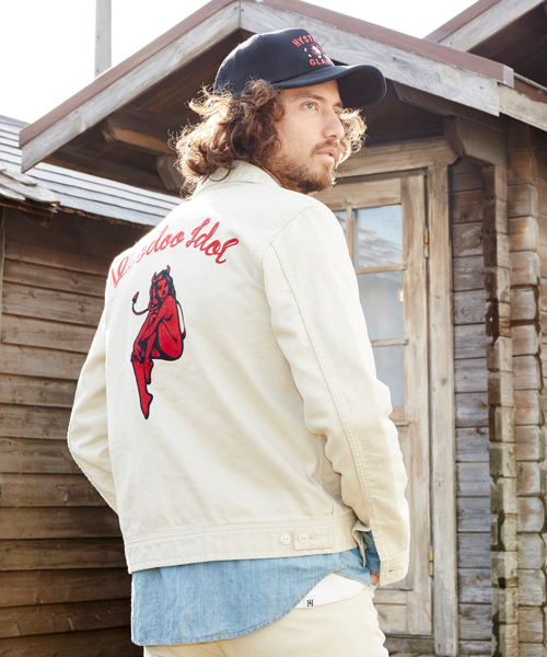 HYSTERIC GLAMOUR(ヒステリックグラマー)の「ウエスタンJK(ブルゾン・メンズ・ホワイト/ブラック・LARGE/MEDIUM/SMALL)」の4枚目の写真