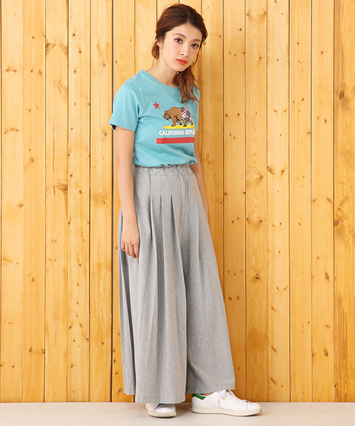 RODEO CROWNS WIDE BOWL（ロデオクラウンズワイドボウル）の「カット スカンツ（その他パンツ・レディース・ダークネイビー/カーキ/ブラック/トップグレー/ブラック系その他・FREE）」の4枚目の写真