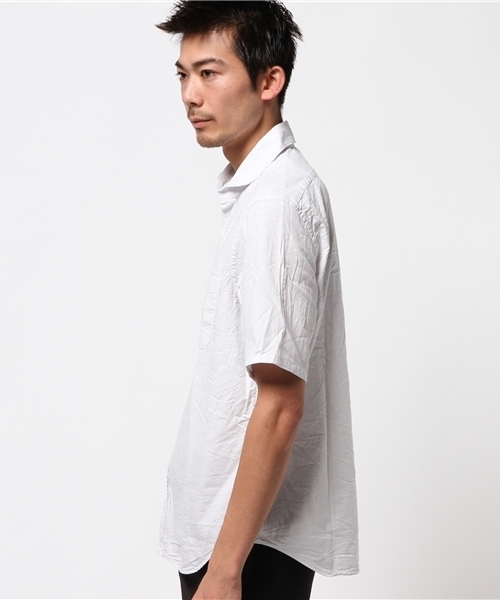 MEN'S BIGI(メンズビギ)の「パナマドビー半袖シャツ/JAPAN MADE(日本製)(シャツ/ブラウス・メンズ・ピンク/ネイビー/ホワイト・L/M/S)」の7枚目の写真