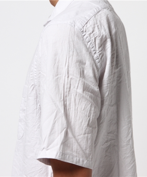 MEN'S BIGI(メンズビギ)の「パナマドビー半袖シャツ/JAPAN MADE(日本製)(シャツ/ブラウス・メンズ・ピンク/ネイビー/ホワイト・L/M/S)」の10枚目の写真