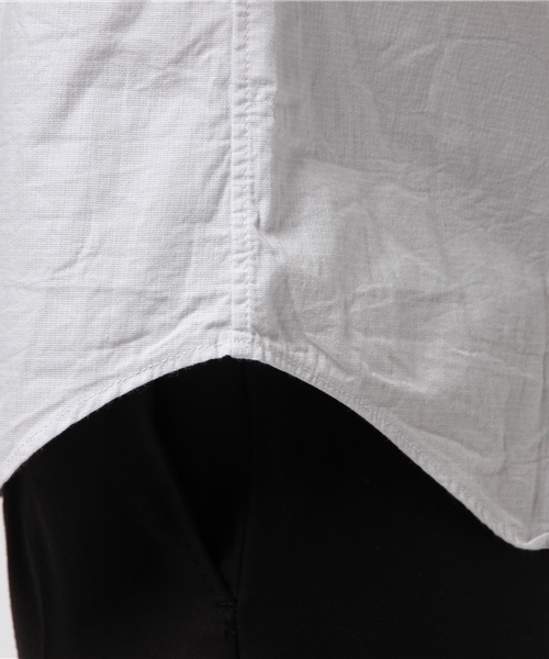 MEN'S BIGI(メンズビギ)の「パナマドビー半袖シャツ/JAPAN MADE(日本製)(シャツ/ブラウス・メンズ・ピンク/ネイビー/ホワイト・L/M/S)」の5枚目の写真