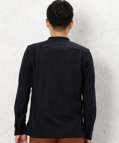 green label relaxing（グリーンレーベルリラクシング）の「[ジュニュイン・ガーメント] BC G/G WO/KNIT BA/C CPOジャケット◆（ミリタリージャケット・メンズ・グレー/ネイビー・X-LARGE/MEDIUM/LARGE/SMALL）」の3枚目の写真