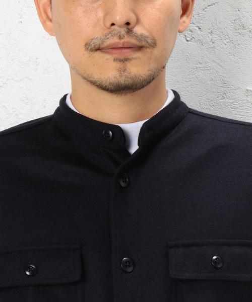 green label relaxing（グリーンレーベルリラクシング）の「[ジュニュイン・ガーメント] BC G/G WO/KNIT BA/C CPOジャケット◆（ミリタリージャケット・メンズ・グレー/ネイビー・X-LARGE/MEDIUM/LARGE/SMALL）」の17枚目の写真