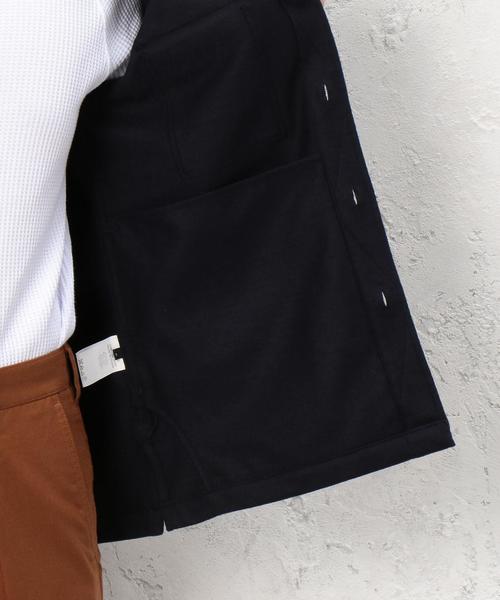 green label relaxing（グリーンレーベルリラクシング）の「[ジュニュイン・ガーメント] BC G/G WO/KNIT BA/C CPOジャケット◆（ミリタリージャケット・メンズ・グレー/ネイビー・X-LARGE/MEDIUM/LARGE/SMALL）」の19枚目の写真