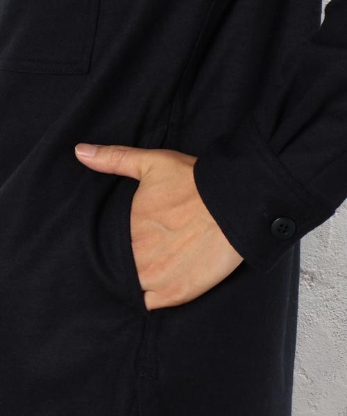 green label relaxing（グリーンレーベルリラクシング）の「[ジュニュイン・ガーメント] BC G/G WO/KNIT BA/C CPOジャケット◆（ミリタリージャケット・メンズ・グレー/ネイビー・X-LARGE/MEDIUM/LARGE/SMALL）」の9枚目の写真