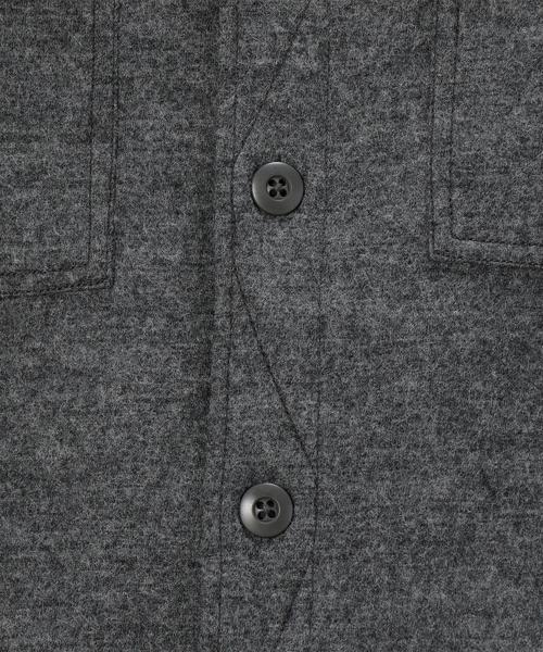 green label relaxing（グリーンレーベルリラクシング）の「[ジュニュイン・ガーメント] BC G/G WO/KNIT BA/C CPOジャケット◆（ミリタリージャケット・メンズ・グレー/ネイビー・X-LARGE/MEDIUM/LARGE/SMALL）」の5枚目の写真