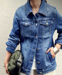 antiqua | ヴィンテージ加工カットデニムジャケット(デニムジャケット)