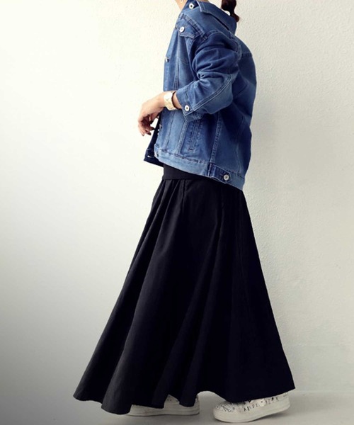 antiqua（アンティカ）の「ヴィンテージ加工カットデニムジャケット（デニムジャケット・レディース・ブルー/ネイビー・ML/SM）」の9枚目の写真