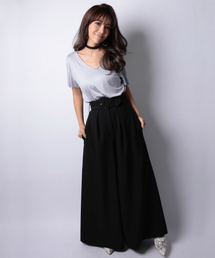 EIMY ISTOIRE | belt wide pants(その他パンツ)