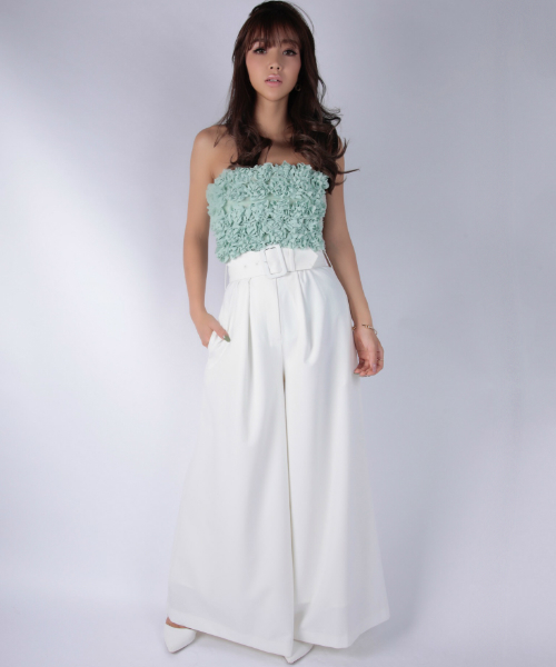 EIMY ISTOIRE(エイミーイストワール)の「belt wide pants(その他パンツ・レディース・ホワイト/ブラック/サックスブルー・FREE)」の5枚目の写真