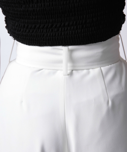 EIMY ISTOIRE(エイミーイストワール)の「belt wide pants(その他パンツ・レディース・ホワイト/ブラック/サックスブルー・FREE)」の9枚目の写真