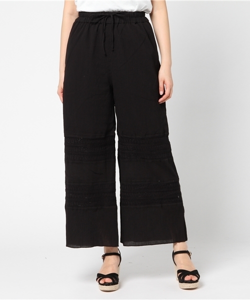 MOUSSY（マウジー）の「LACE COMBI LOOSE PT（その他パンツ・レディース・ブラック/ホワイト/オレンジ系その他・1/2）」の13枚目の写真