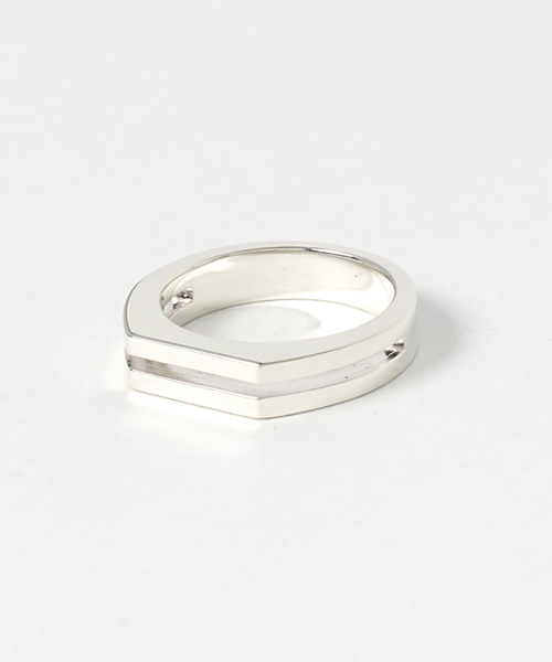 UNITED TOKYO（ユナイテッドトウキョウ）の「印台2連リング（リング・メンズ・シルバー・17/21/19）」の4枚目の写真