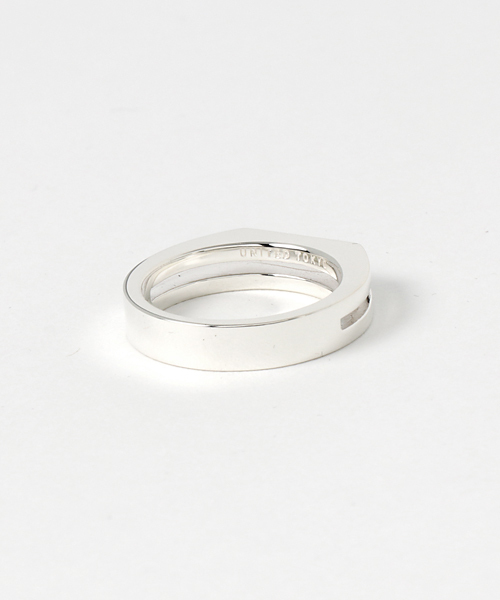 UNITED TOKYO（ユナイテッドトウキョウ）の「印台2連リング（リング・メンズ・シルバー・17/21/19）」の2枚目の写真