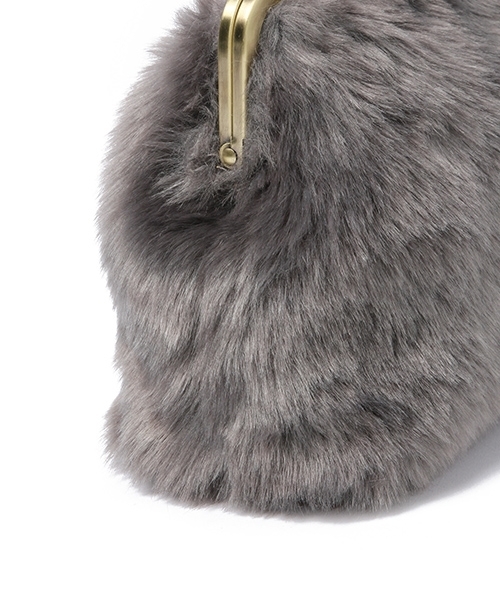 niko and...（ニコアンド）の「オリジナル口金フェイクファーショルダー【niko and ...】（ショルダーバッグ・レディース・グレー/ベージュ/イエロー/ピンク・0）」の10枚目の写真