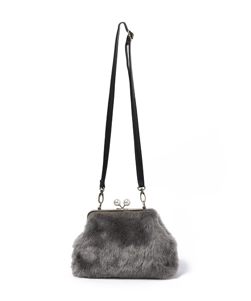 niko and...（ニコアンド）の「オリジナル口金フェイクファーショルダー【niko and ...】（ショルダーバッグ・レディース・グレー/ベージュ/イエロー/ピンク・0）」の13枚目の写真