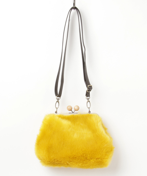 niko and...（ニコアンド）の「オリジナル口金フェイクファーショルダー【niko and ...】（ショルダーバッグ・レディース・グレー/ベージュ/イエロー/ピンク・0）」の19枚目の写真