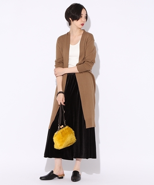 niko and...（ニコアンド）の「オリジナル口金フェイクファーショルダー【niko and ...】（ショルダーバッグ・レディース・グレー/ベージュ/イエロー/ピンク・0）」の5枚目の写真