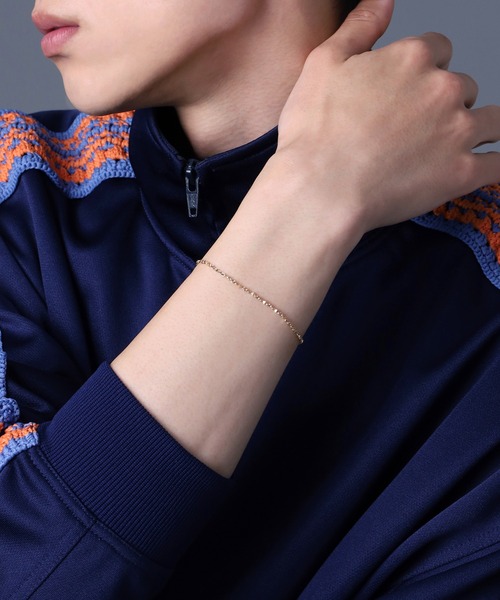LION HEART（ライオンハート）の「LH Petite Modern ピラミッドチェーンブレスレット/Mサイズ/K10YG（ブレスレット・メンズ・ゴールド・18cm）」の15枚目の写真