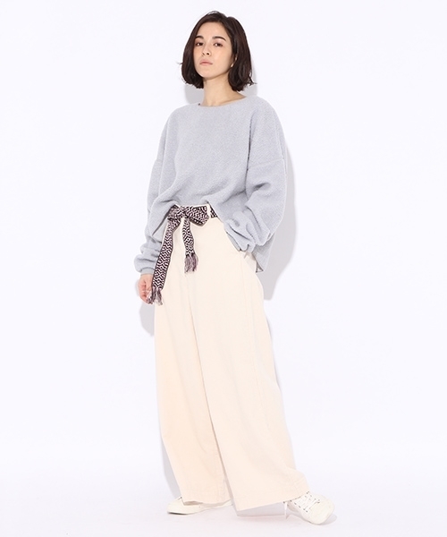 niko and...（ニコアンド）の「エスニックベルトコールパンツ【niko and ...】（その他パンツ・レディース・グリーン/ベージュ/ラベンダー/アイボリー・3/4）」の8枚目の写真