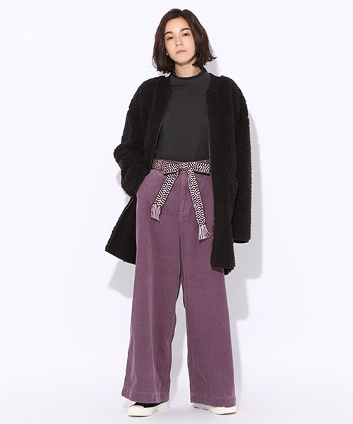 niko and...（ニコアンド）の「エスニックベルトコールパンツ【niko and ...】（その他パンツ・レディース・グリーン/ベージュ/ラベンダー/アイボリー・3/4）」の10枚目の写真