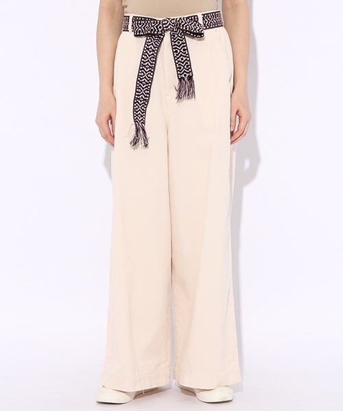 niko and...（ニコアンド）の「エスニックベルトコールパンツ【niko and ...】（その他パンツ・レディース・グリーン/ベージュ/ラベンダー/アイボリー・3/4）」の11枚目の写真