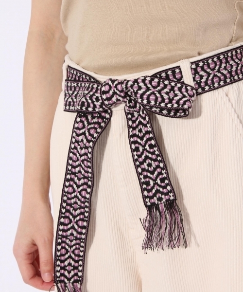 niko and...（ニコアンド）の「エスニックベルトコールパンツ【niko and ...】（その他パンツ・レディース・グリーン/ベージュ/ラベンダー/アイボリー・3/4）」の22枚目の写真