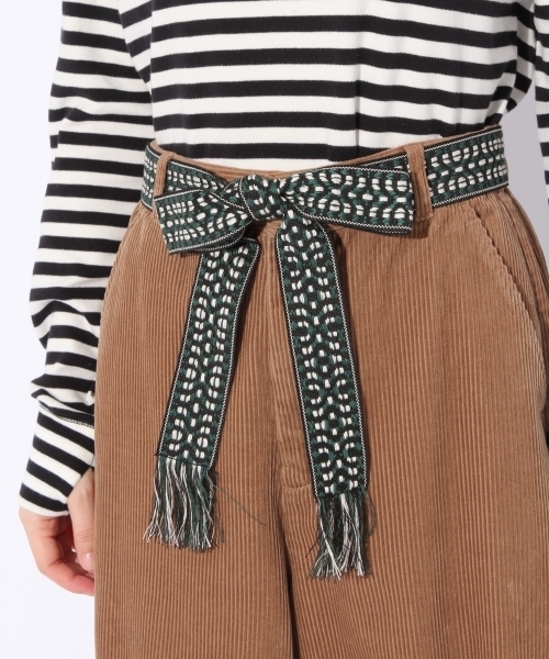 niko and...（ニコアンド）の「エスニックベルトコールパンツ【niko and ...】（その他パンツ・レディース・グリーン/ベージュ/ラベンダー/アイボリー・3/4）」の21枚目の写真