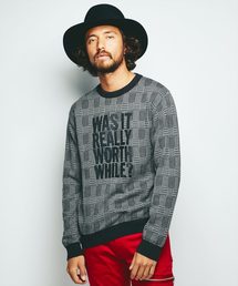 HYSTERIC GLAMOUR | W．R．W．Wプリントグレンチェック プルオーバー(ニット/セーター)