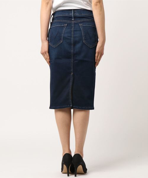 mother（マザー）の「MOTHER（マザー）SLIT SKIRT（スカート・レディース・ブルー・26）」の2枚目の写真