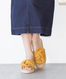 coen | リボンフラットエスパドリーユサンダル(リボンサンダル)(サンダル)