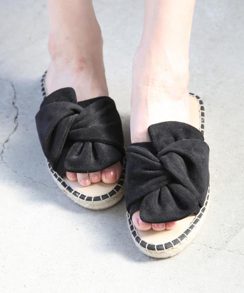coen（コーエン）の「リボンフラットエスパドリーユサンダル(リボンサンダル)（サンダル・レディース・ブラック/ブルー/レッド/シルバー/イエロー・MEDIUM/LARGE/SMALL）」の8枚目の写真