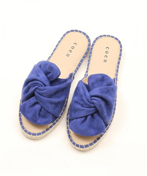 coen（コーエン）の「リボンフラットエスパドリーユサンダル(リボンサンダル)（サンダル・レディース・ブラック/ブルー/レッド/シルバー/イエロー・MEDIUM/LARGE/SMALL）」の10枚目の写真