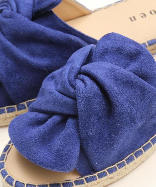 coen（コーエン）の「リボンフラットエスパドリーユサンダル(リボンサンダル)（サンダル・レディース・ブラック/ブルー/レッド/シルバー/イエロー・MEDIUM/LARGE/SMALL）」の11枚目の写真