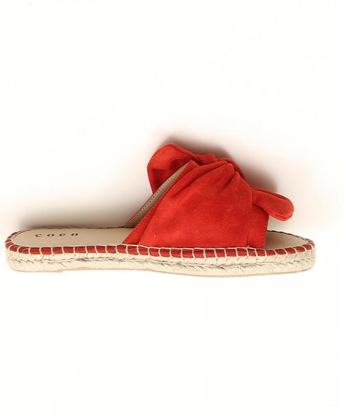coen（コーエン）の「リボンフラットエスパドリーユサンダル(リボンサンダル)（サンダル・レディース・ブラック/ブルー/レッド/シルバー/イエロー・MEDIUM/LARGE/SMALL）」の19枚目の写真