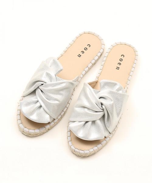 coen（コーエン）の「リボンフラットエスパドリーユサンダル(リボンサンダル)（サンダル・レディース・ブラック/ブルー/レッド/シルバー/イエロー・MEDIUM/LARGE/SMALL）」の13枚目の写真