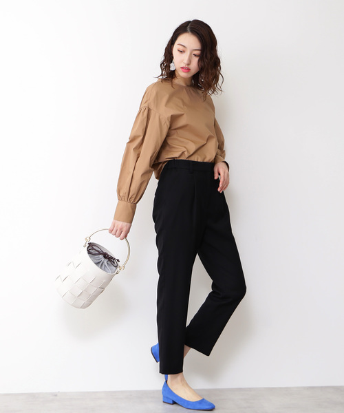 N.（N. Natural Beauty Basic）（エヌエヌナチュラルビューティーベーシック）の「タイプライターボリュームスリーブブラウス（シャツ/ブラウス・レディース・ホワイト/ホワイト系その他/ベージュ/グリーン・MEDIUM）」の15枚目の写真