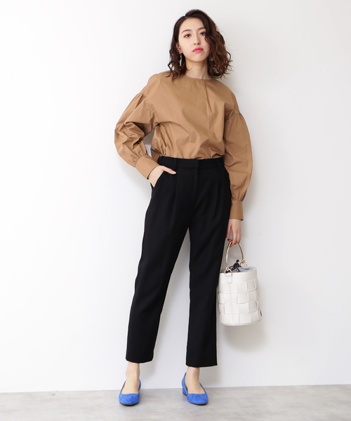 N.（N. Natural Beauty Basic）（エヌエヌナチュラルビューティーベーシック）の「タイプライターボリュームスリーブブラウス（シャツ/ブラウス・レディース・ホワイト/ホワイト系その他/ベージュ/グリーン・MEDIUM）」の16枚目の写真