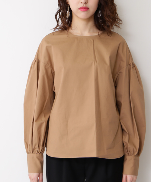 N.（N. Natural Beauty Basic）（エヌエヌナチュラルビューティーベーシック）の「タイプライターボリュームスリーブブラウス（シャツ/ブラウス・レディース・ホワイト/ホワイト系その他/ベージュ/グリーン・MEDIUM）」の17枚目の写真