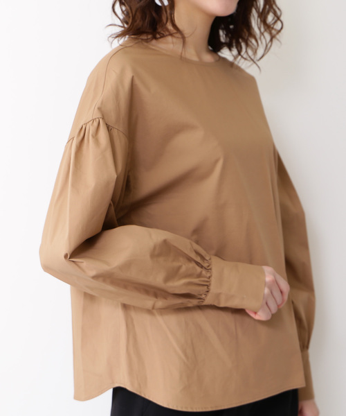 N.（N. Natural Beauty Basic）（エヌエヌナチュラルビューティーベーシック）の「タイプライターボリュームスリーブブラウス（シャツ/ブラウス・レディース・ホワイト/ホワイト系その他/ベージュ/グリーン・MEDIUM）」の21枚目の写真