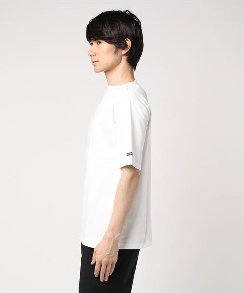 SAINT JAMES（セントジェームス）の「【SAINT JAMES / セントジェームス】ouessant short sleeve（Tシャツ/カットソー・メンズ・ネイビー/ホワイト/ブラック・SMALL/MEDIUM）」の4枚目の写真