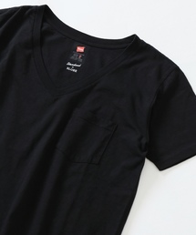 SLOBE IENA | HANES×SLOBE 別注 USコットン VネックポケットTシャツ◆(Tシャツ/カットソー)