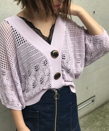 Heather | ガラアミ＊サマーニットカーディガン　794795(カーディガン/ボレロ)